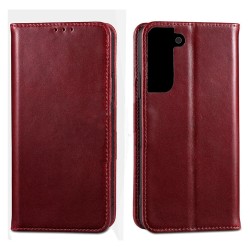 LEATHER FLIP COVER WITH INTERNAL POCKET FOR SAMSUNG GALAXY S22 PLUS RED LEATHER FLIP COVER WITH INTERNAL POCKET FOR SAMSUNG GALAXY S22 PLUS RED